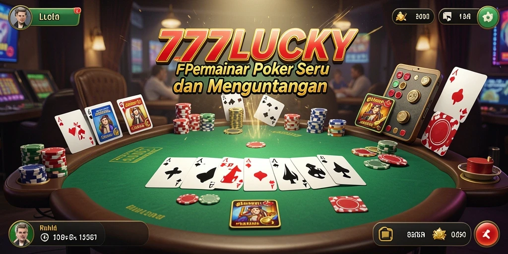 Tampilan gameplay menarik dari 777LUCKY di Poker.