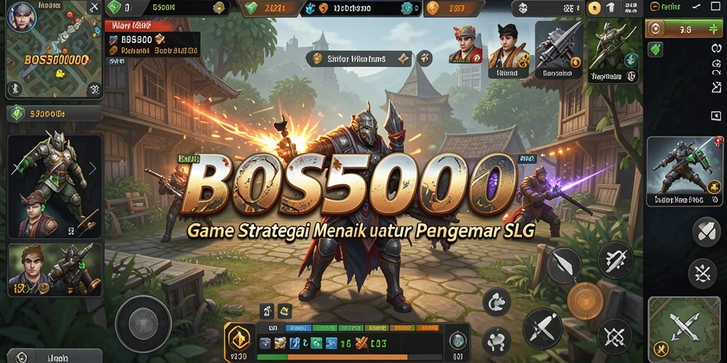 Tampilan gameplay menarik dan strategi di dalam BOS5000.