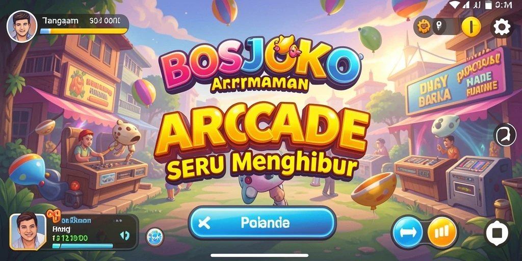 Tampilan gameplay menarik dari BOSJOKO yang penuh tantangan.