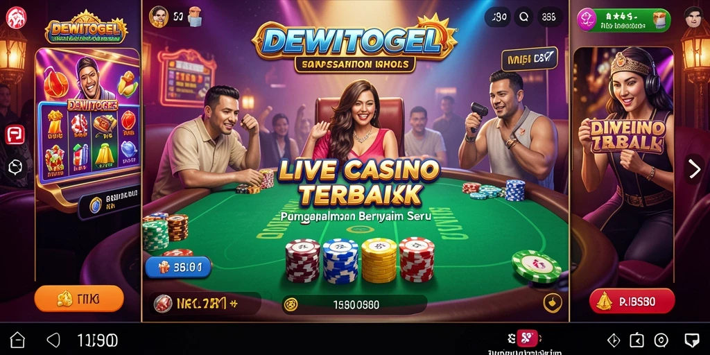 Tampilan gameplay Live Casino DEWITOGEL yang menarik dan interaktif.