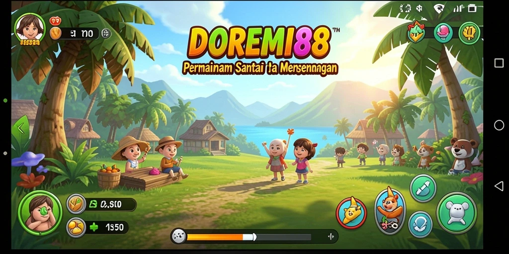 Skrinsut gameplay DOREMI88 dengan aksi seru dan karakter menarik.