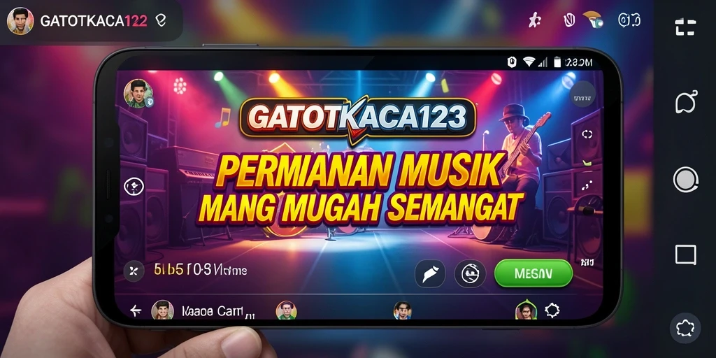 Tampilan gameplay yang menarik dari GATOTKACA123 dengan lagu-lagu populer.