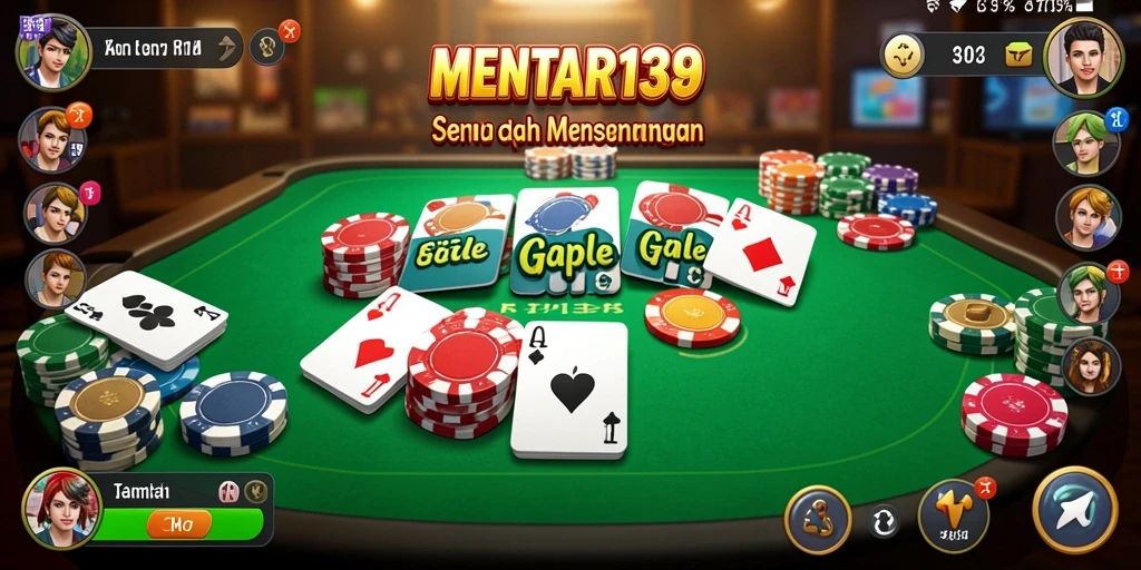 Tampilan menarik gameplay Gaple di MENTARI138