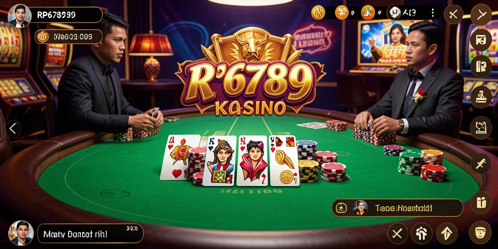 Tampilan permainan kasino yang menggugah selera di RP6789.