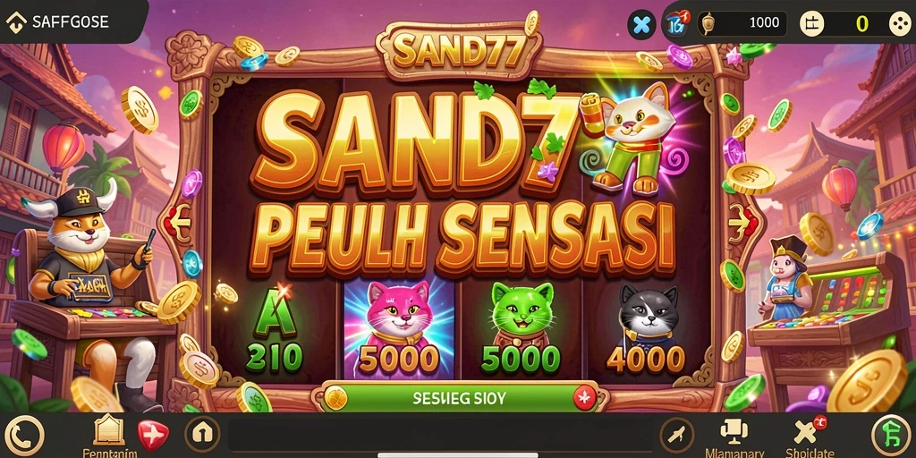 Gameplay Slot yang menarik dan mendebarkan di SAND77.