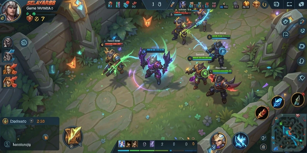 Screenshot gameplay SELAYAR88 dengan aksi pertempuran seru.