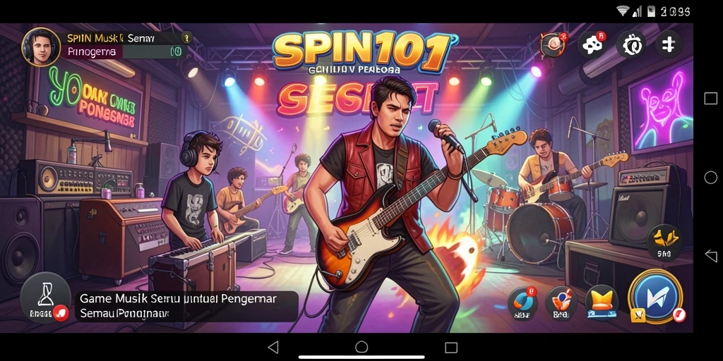 Tampilan gameplay SPIN101 yang menarik dan interaktif.