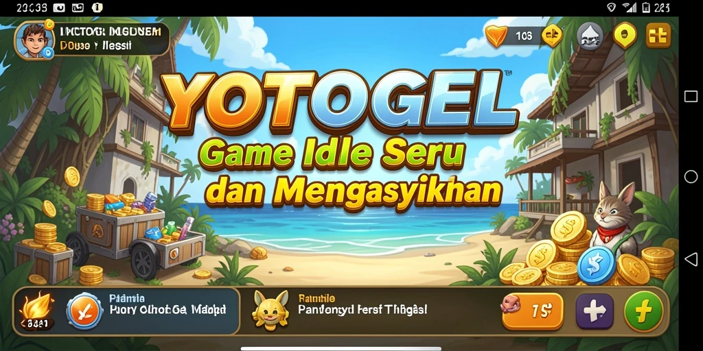 Tampilan gameplay YOTOGEL yang menarik dengan karakter menggemaskan.